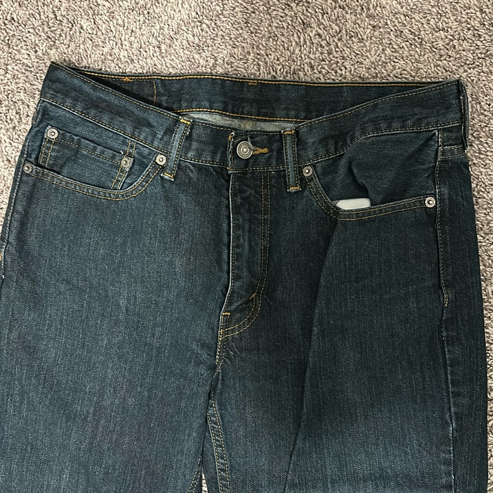 Men's Levi 514 Jeans - Dark/Black Wash 34/30 - Picture 4 of 5